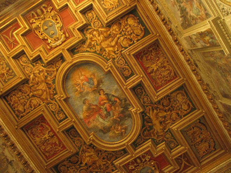 plafond_ basilica dei santi cosma e damiano.jpg - Plafond van de basilica dei santi Cosma e damiano.